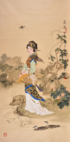 不倚树的藤采集到关于画-手绘男女(古风)