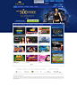 Euro Palace website : Online desktop and mobile casino website design.