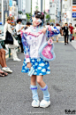 #原宿街拍# Minodayo，19岁，学生，搭配： Pastel Weapon, Fluffy Heart Bag, Loose Socks & Cute Fashion