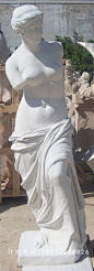 断臂维纳斯石雕，汉白玉人物石雕 - 河北卓景雕塑公司