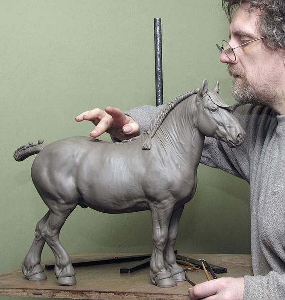 Horse sculpture work...