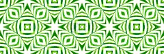 民族手绘绿色图案。重复