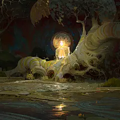 Being of Light ✨, Pierre-Alexandre Schuller : Finally have time to work on personal paintings ! 
Concept painting playing with color and light ~