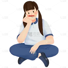 手绘-儿童考试元素