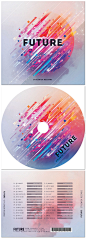 抽象艺术未来科技风音乐CD光盘封面目录展示样机psd素材模板设计-淘宝网