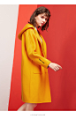 安娜蔻女装2018冬季新款韩版连帽双面呢毛呢女大衣外套纯色-tmall.com天猫