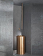 Freestanding Brass Basin with Ceiling Mounted Basin Filler