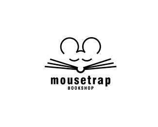 老鼠 书 动物 标志 商标设计  图标 ...