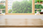 wooden-texture-table-hazy-kitchen-window-sill-shelf
