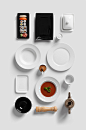 餐饮行业西餐厅餐具vi样机智能贴图
