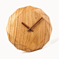 原木时尚挂钟客厅墙壁创意艺术实木钟 整木无拼接 自然田园时钟表