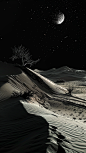 meowdeyi6404_Black_tone_mainly_sand_dunes_real_scenes_mainly_us_5b4f410e-79d2-4f65-ac17-5f0c34eac2a4