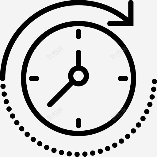 时光飞逝符号成熟图标 icon 标识 标志 UI图标 设计图片 免费下载 页面网页 平面电商 创意素材