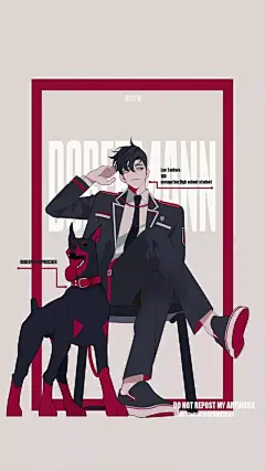 韩国画师INPLICK二次元帅哥壁纸集，男生