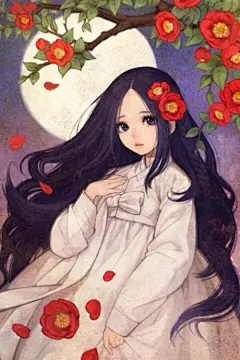 古风~中国风~插画~手绘~美男~妖孽~美女~古风场景~古风成双成对~Q版古风 『点缀宫妆面』