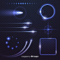 Collection of technology light effects | Free Vector #Freepik #freevector #abstract