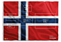 挪威航空的一则广告，直接在挪威国旗上划出... 来自怪奇城市图鉴 - 微博