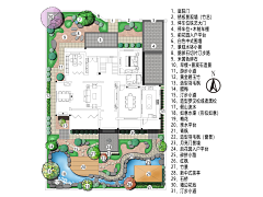 小金子别墅庭院设计师采集到彩平图