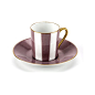 Set Of 2 Chip Espresso Cup & Saucers. Buy Online at LuxDeco