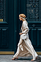 Paris SS 2019 Street Style: Leonie Hanne : Leonie Hanne between the fashion shows.