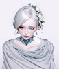 White Flower Girl