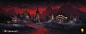 Village skins for "Aftermagic" (Mobile Card Roguelike)