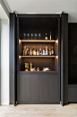 Built in bar - fantastic idea if you have the space | Project L | Juma Architects Gent | Jumaarchitects.com | Discover more great ideas at www.mycasainteriors.com: 