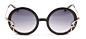 欧美明星款圆框太阳眼镜 女士潮复古时尚墨镜 防紫外线正品太阳镜-tmall.com天猫