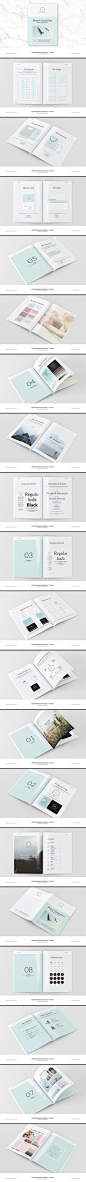杂志画册现代品牌模板 Modern Brand Guidelines – 44 pages_变色鱼（www.58cgg.com）- 国外设计素材分享平台！