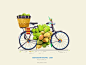 色彩豐富的印度手推攤車 : illustration by ranganath krishnamani | Tumblr