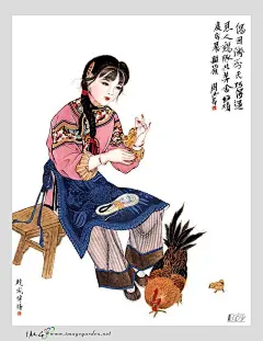 中国画工笔人物《金陵十二钗》锁屏壁纸集锦