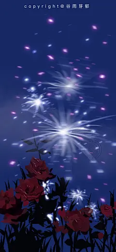 cr.微博@谷雨芽郁__220730_风景 油画棒 质感 手机壁纸