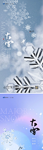大雪节气海报-源文件