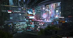 未来科技_市容_科幻_作品编号:440099_高清CG插画、原画下载_千画网