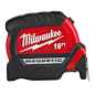 Milwaukee 16 ft. L x 1 in. W Compact Wide Blade Magnetic Tape Measure : Brand Name: Milwaukee Length: 16 ft. Width: 1 in. Style: Compact Wide Blade Product Type: Magnetic Tape Measure Number in Package: 1 pk Lockable: Yes Color: Black/Red Metric or SAE: S