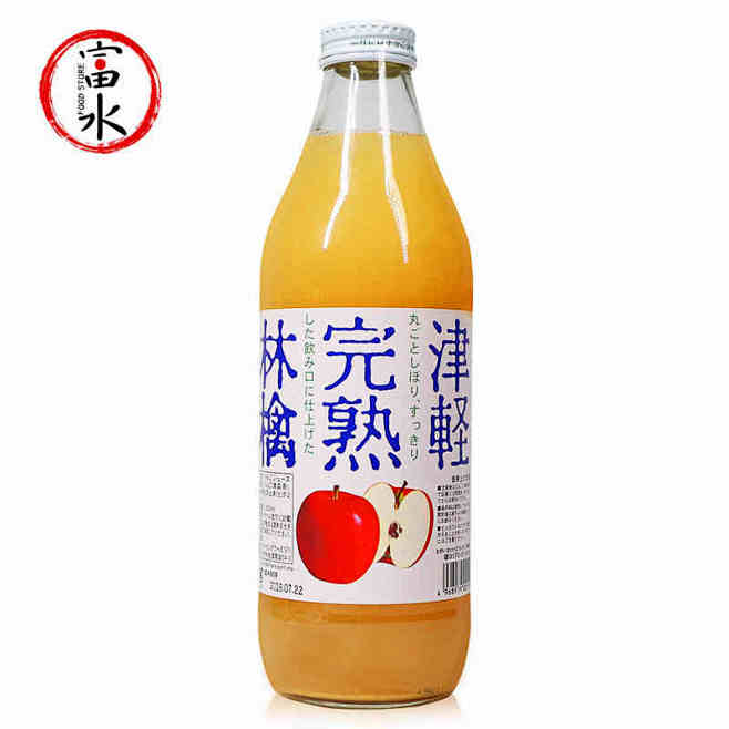 日本果汁津轻完熟林檎 苹果汁原装进口果汁...