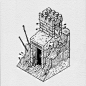 Recent isometric commission: Entance to a dwarven mine. #isometric #illustration #commission #drawing