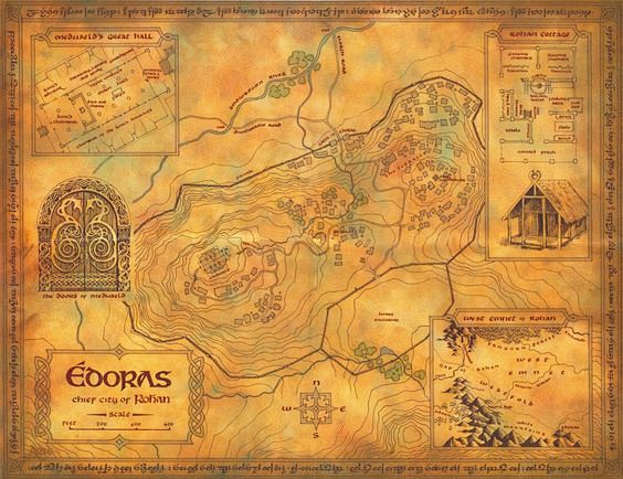 LOTR - Edoras Map: 