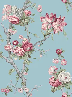 正品进口北美蓝山纯纸墙纸环保壁纸宫廷仙境金枝玉叶101/04/5/2-淘宝网