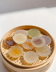 钵仔糕糕点美食摄影