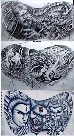 比利刺青TATTOO工作室采集到 花胸  胸下纹身素材