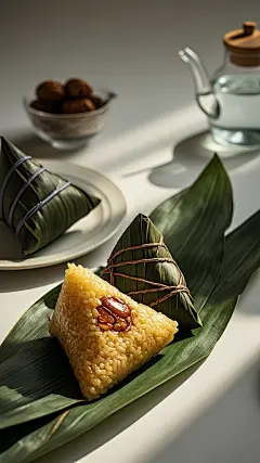粽子米粽美食糯米肉粽传统美味中式