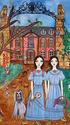 Helen Downie为GUCCI所画的壁纸|壁纸_新浪网