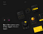 Apple Watch ，苹果表，夜间模式，Boro Ui for apple watch apps : A clean and modern look for the Apple Watch user interface. Futuristic palette and shadows will make your design unforgettable 