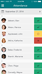 Attendance page UI Design Concepts to Boost User Experience