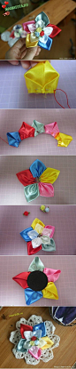 DIY Cute Modular Ribbon Flower