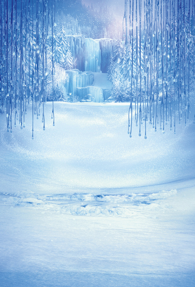 蓝色雪地背景_新图网 https://i...