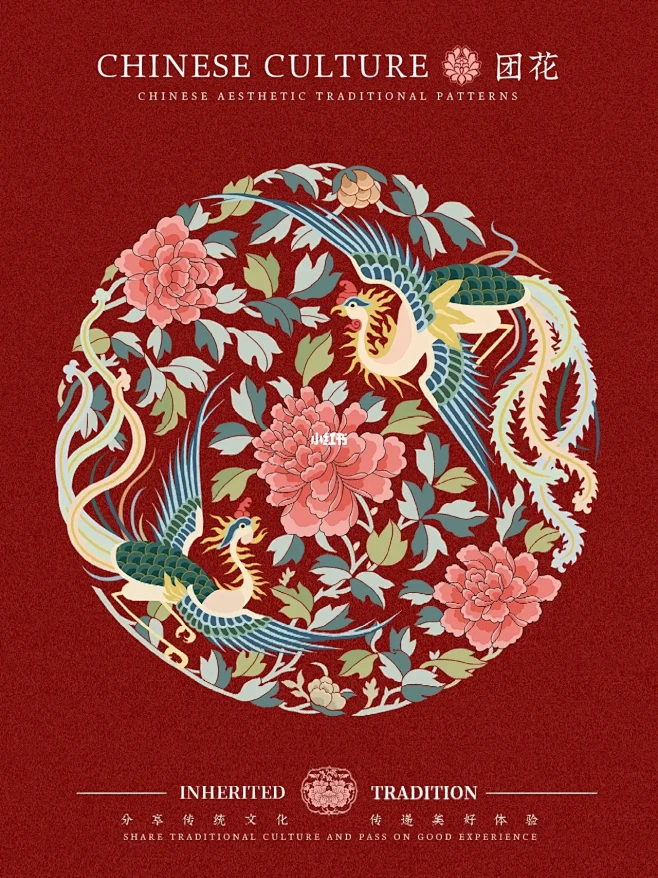 最美中国传统纹样｜吉祥团花图案-花瓣网