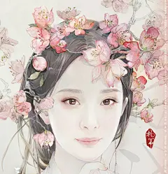 《三生三世十里桃花》曝海报 笔墨间尽显创意与唯美 : 极美仙恋大剧《三生三世十里桃花》于今日曝光了知名插画家ENO（何何舞）执笔的“花开缘起”系列主题海报。海报分别以“花冠配美人”和“山水配君子”为主题，笔墨间绘画与人物