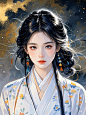 月夜啸声AI试验-古风女